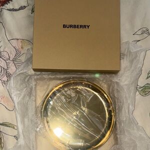 Burberry Gold Circular Plate